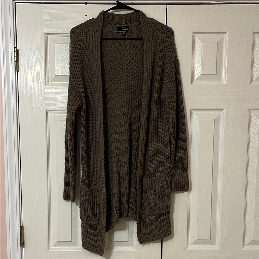 a.n.a Brown Knit Cardigan